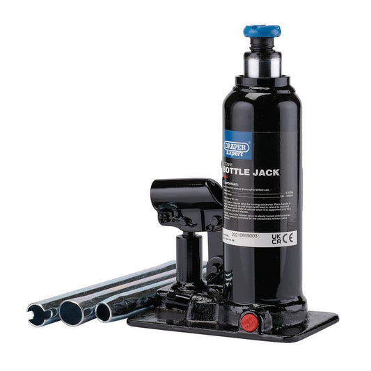 Draper Expert 5 Tonne Hydraulic Bottle Jack Lifting Range 198 to 390mm 99767