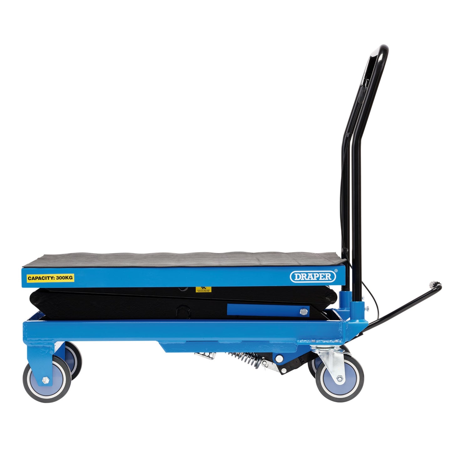 Draper Hydraulic High Lift Table Jack 300kg Height 350-1,285mm Foot Pump 99816