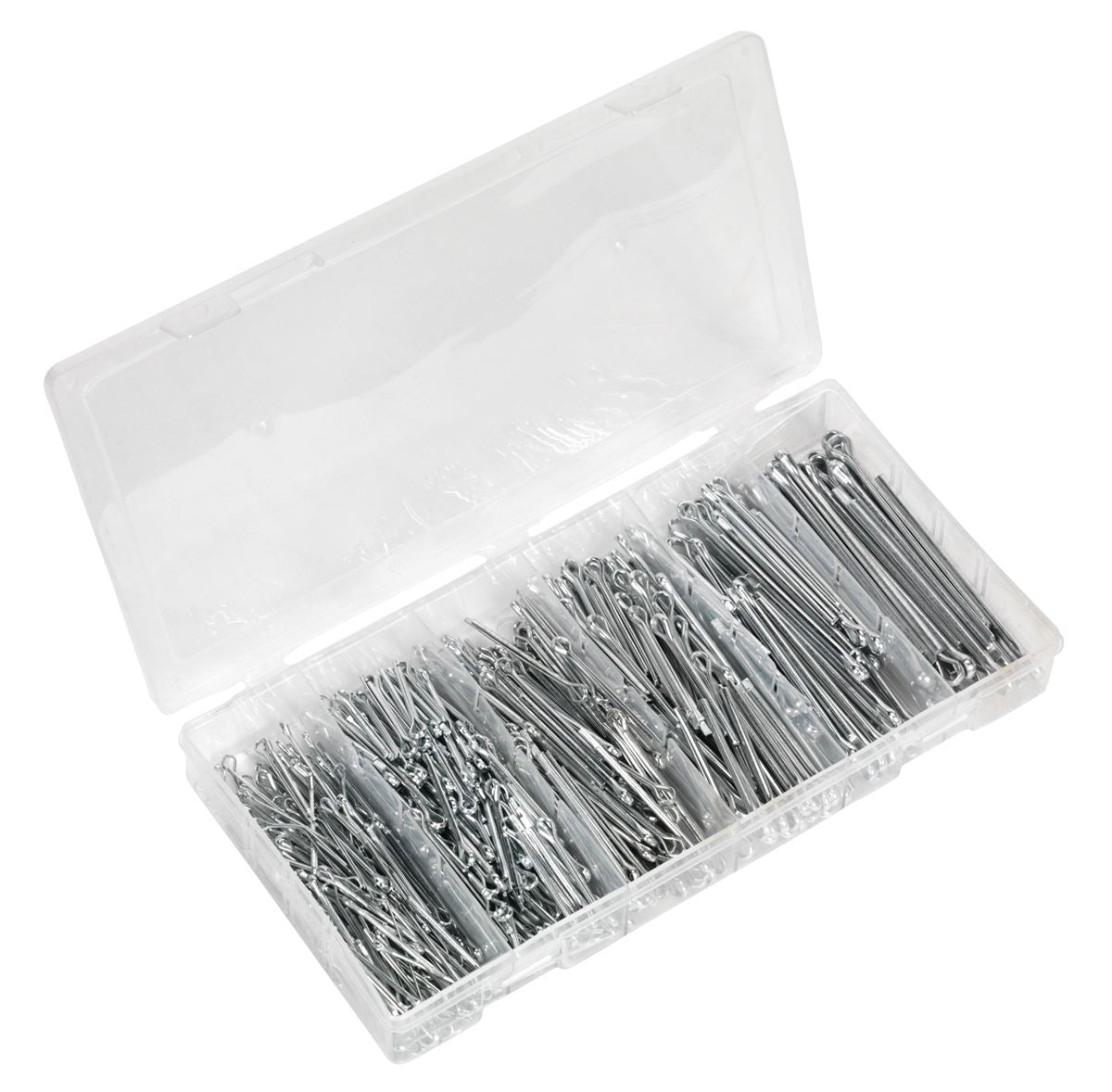 Sealey Split Pin Assortment 555pc Small Sizes Metric & Imperial AB001SP