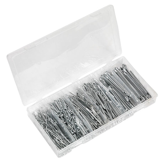 Sealey Split Pin Assortment 555pc Small Sizes Metric & Imperial AB001SP