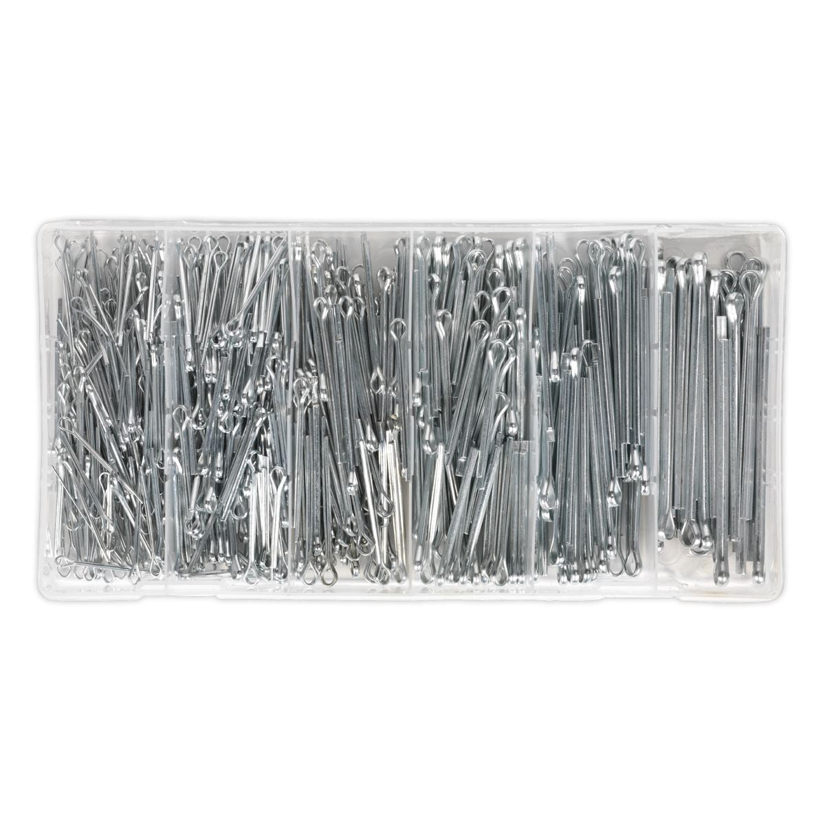 Sealey Split Pin Assortment 555pc Small Sizes Metric & Imperial AB001SP