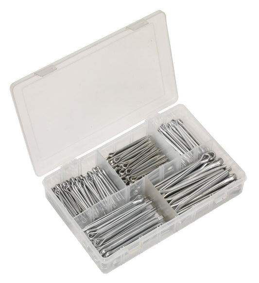 Sealey Split Pin Assortment 230pc Large Sizes Metric & Imperial AB003SP