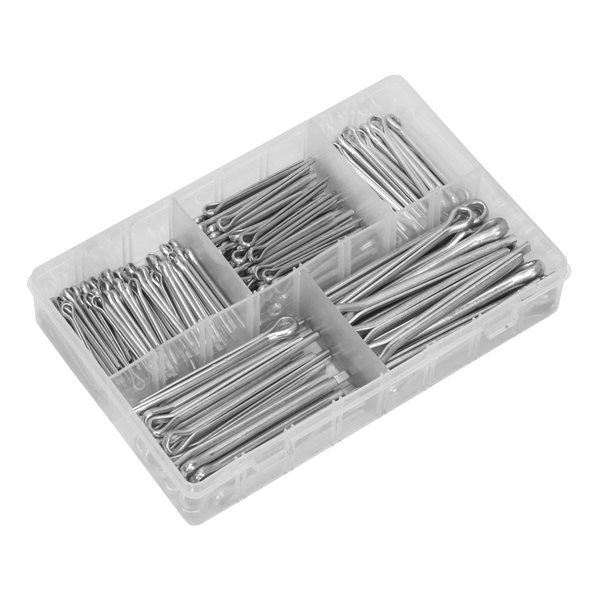 Sealey Split Pin Assortment 230pc Large Sizes Metric & Imperial AB003SP