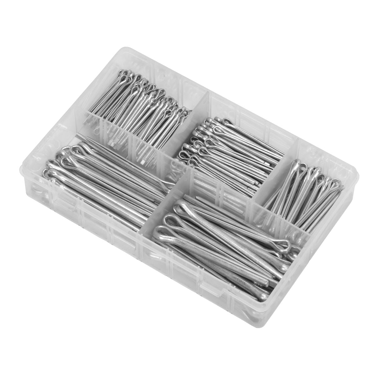 Sealey Split Pin Assortment 230pc Large Sizes Metric & Imperial AB003SP