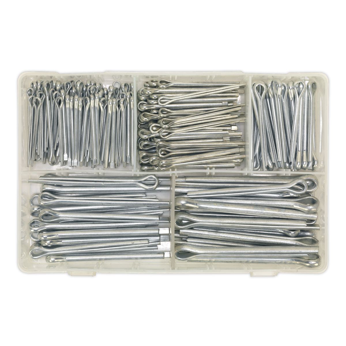 Sealey Split Pin Assortment 230pc Large Sizes Metric & Imperial AB003SP