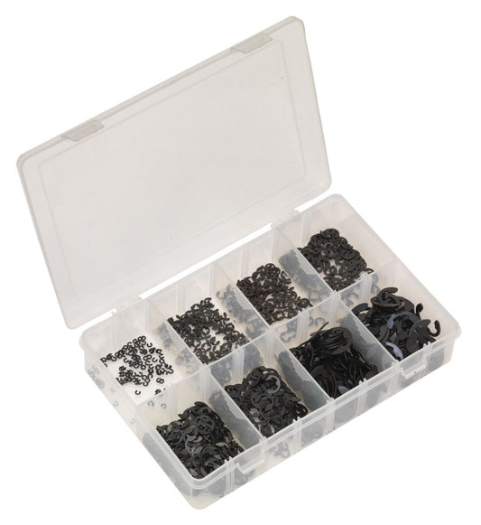 Sealey E-Clip Retainer Assortment 800pc Metric AB012ER