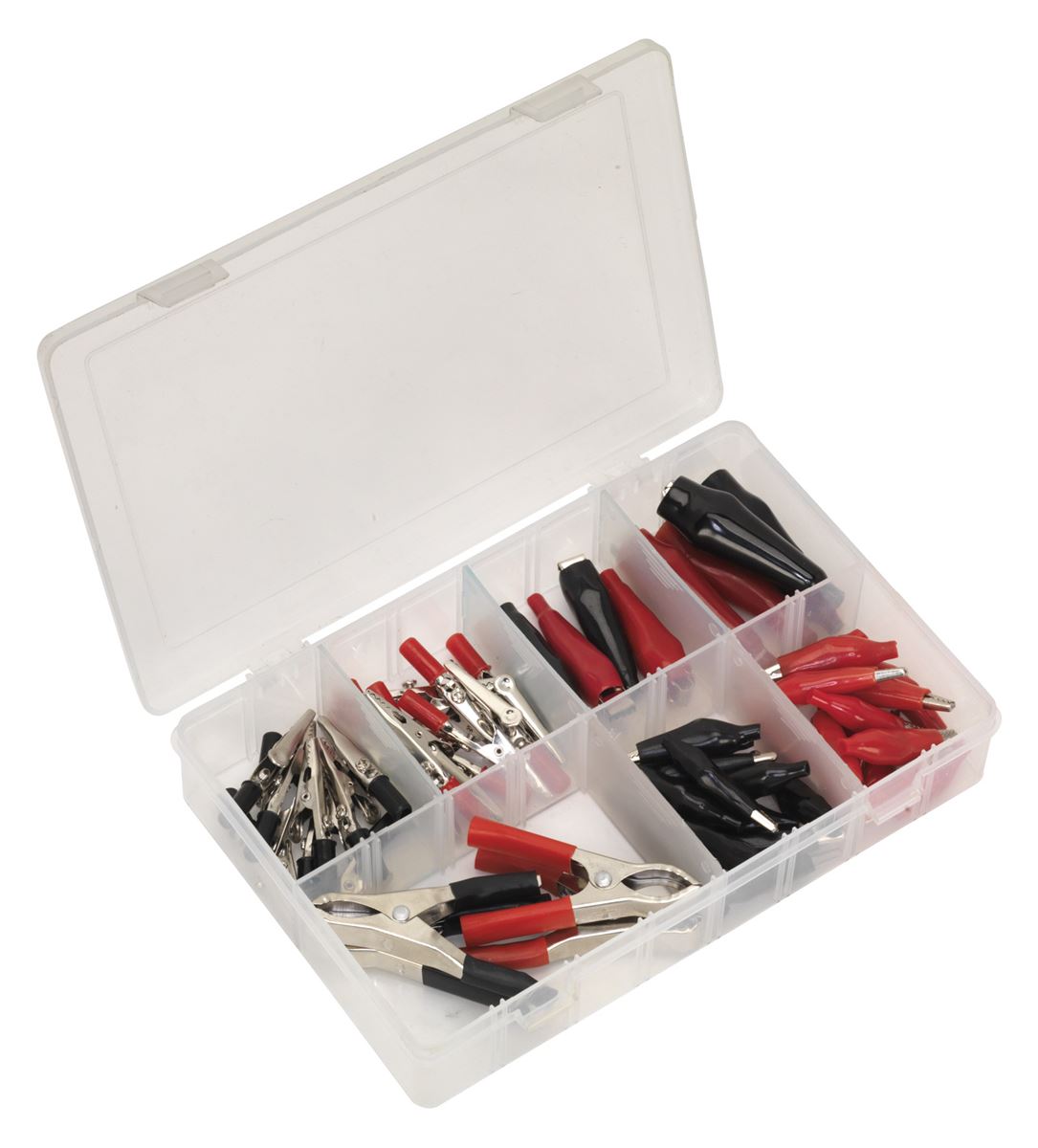 Sealey Crocodile Clip Assortment 60pc Black & Red AB023CA
