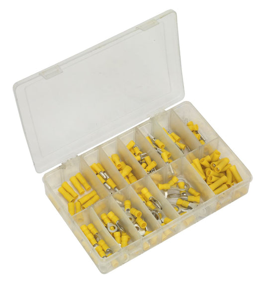 Sealey Crimp Terminal Assortment 140pc Yellow AB041YT