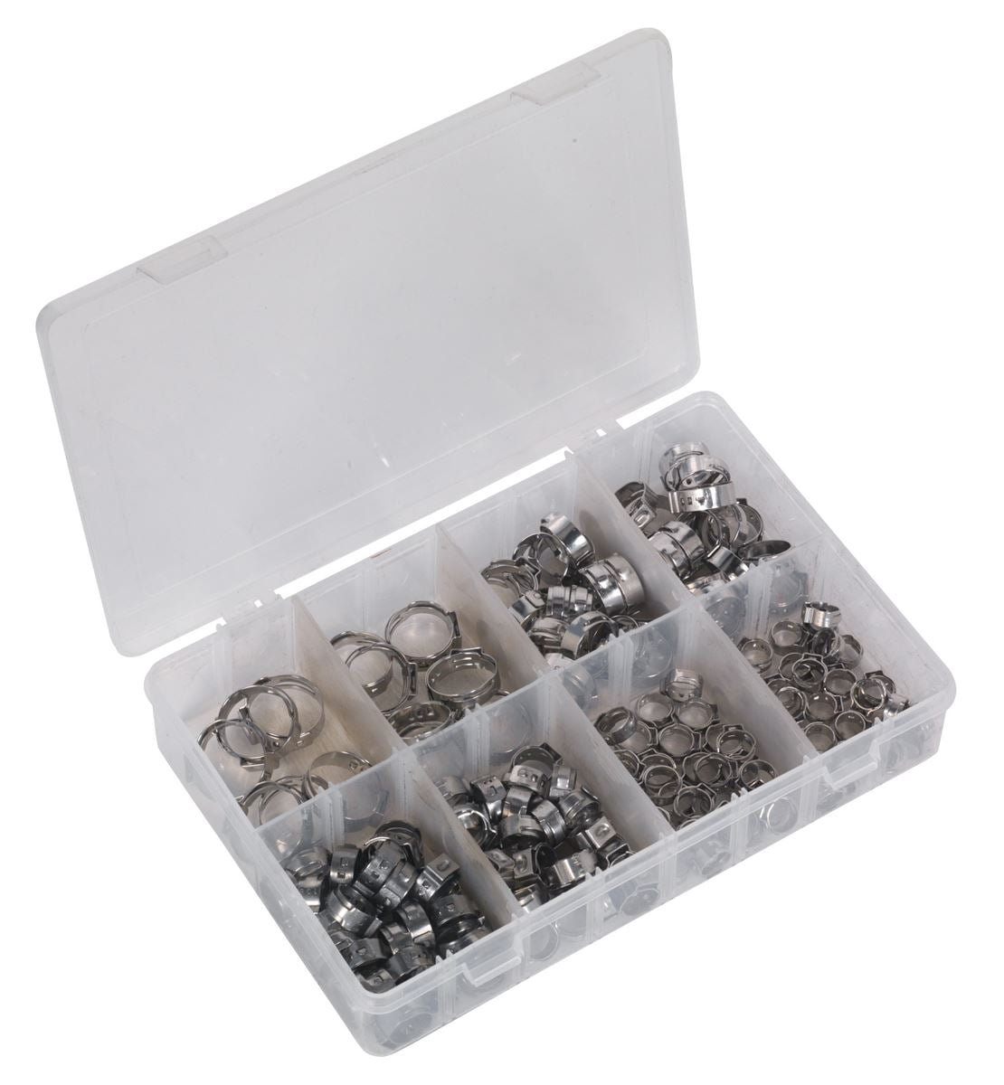 Sealey O-Clip Single Ear Assortment 160pc Stainless Steel AB043SE