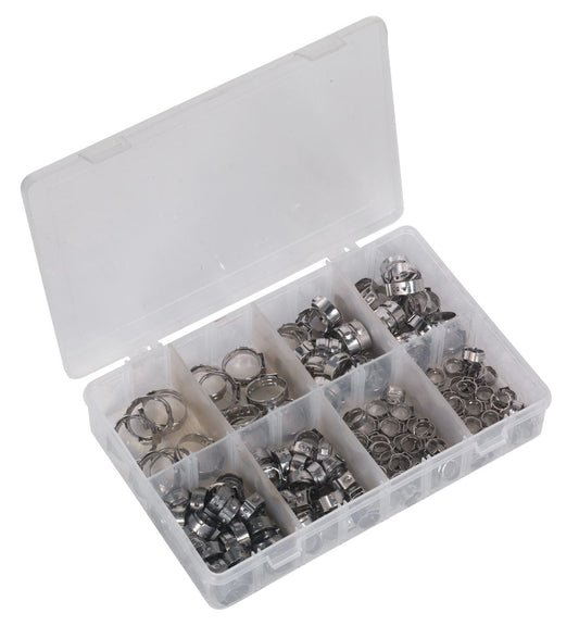 Sealey O-Clip Single Ear Assortment 160pc Stainless Steel AB043SE