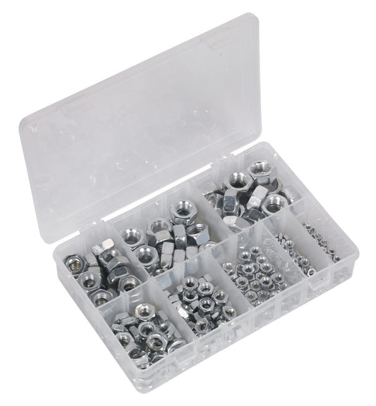 Sealey Steel Nut Assortment 255pc M4-M16 Metric AB046SN