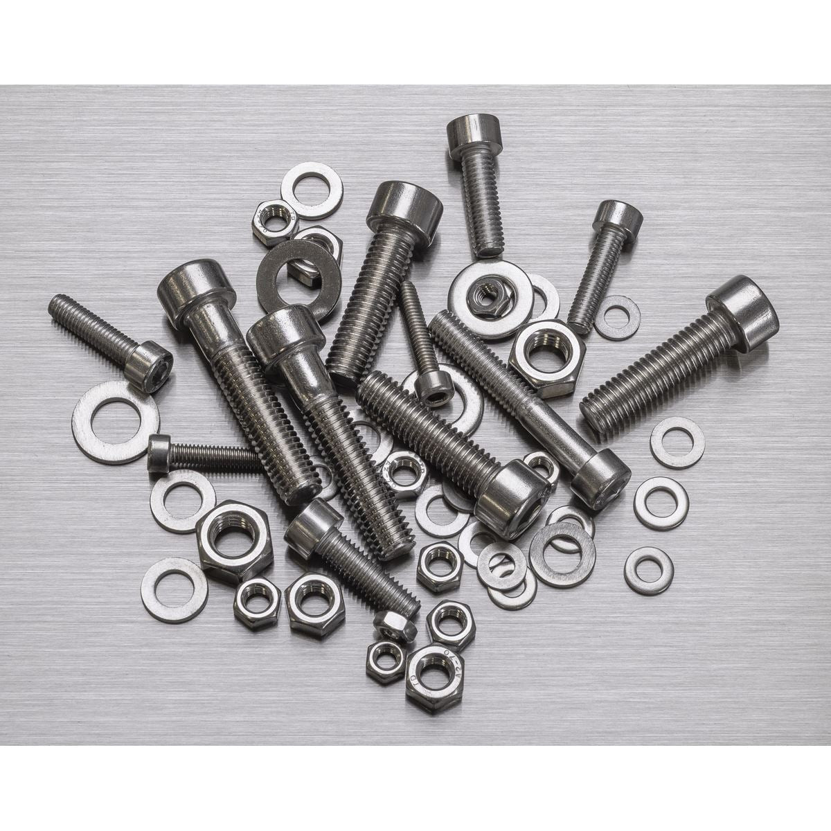 Sealey Stainless Steel Hex Socket Bolt Washer & Nut Assortment 710pcs AB0710SS
