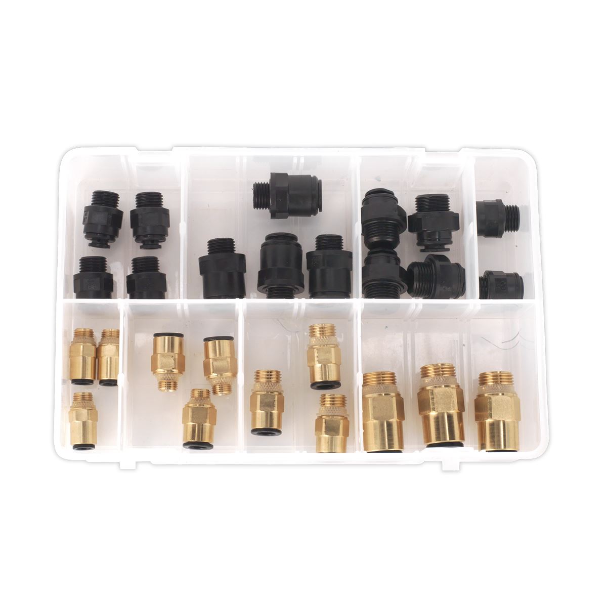 Sealey Speedfit&reg; Thread Adaptor Assortment 30pc Metric & Imperial AB072JG