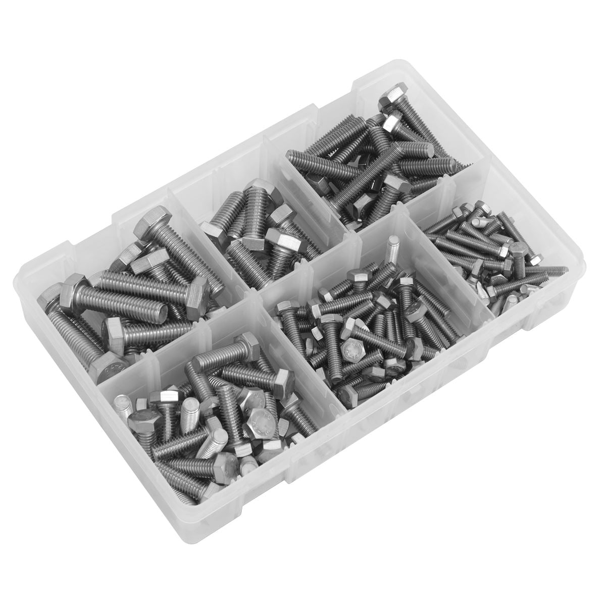 Sealey Stainless Steel Setscrew Assortment 150pc M5-M10 AB078SS