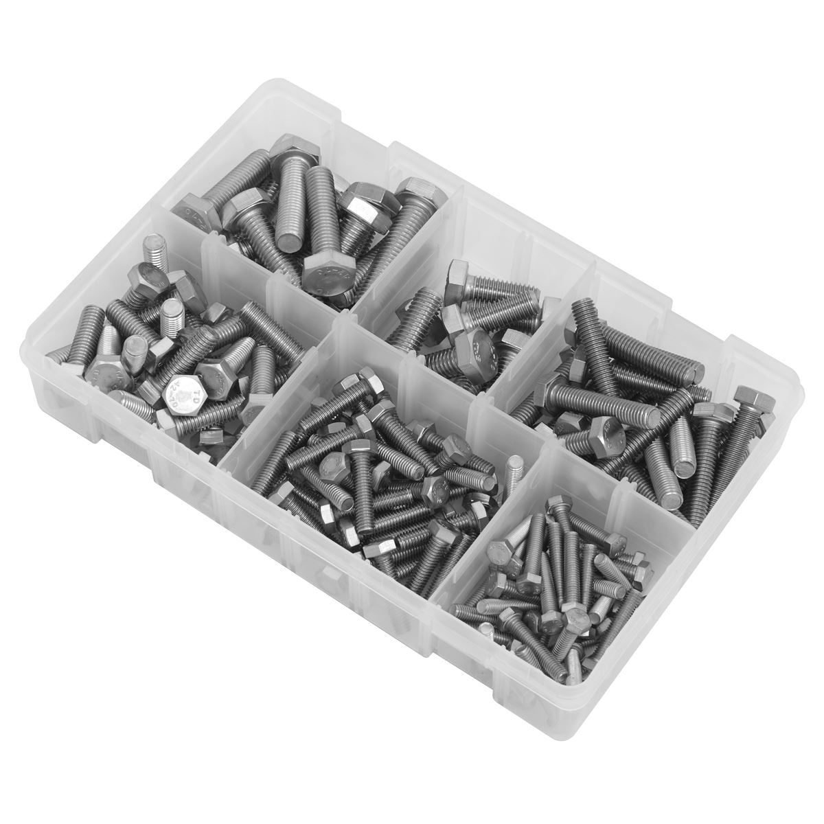 Sealey Stainless Steel Setscrew Assortment 150pc M5-M10 AB078SS