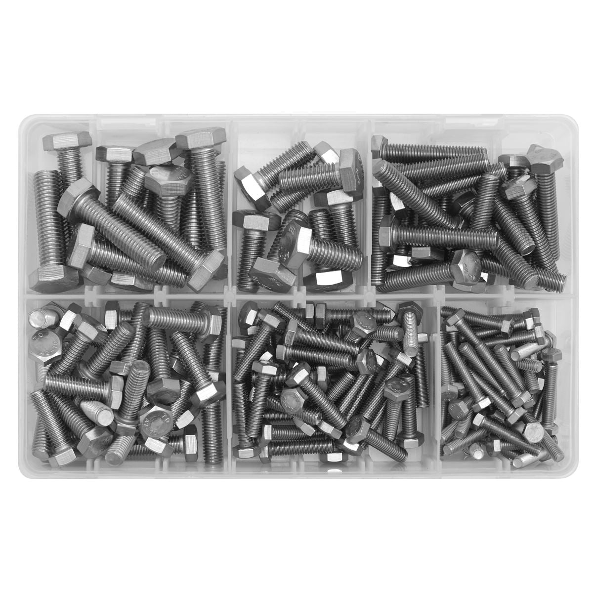 Sealey Stainless Steel Setscrew Assortment 150pc M5-M10 AB078SS