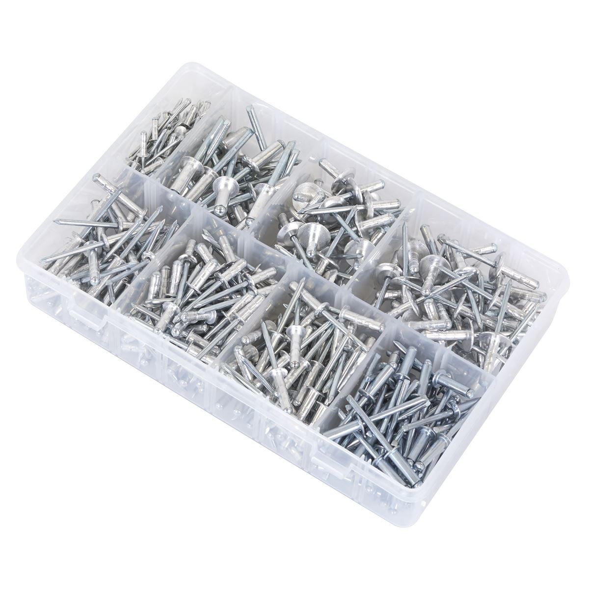Sealey Aluminium Rivet Assortment Set 335pc Standard Flange AB079AR