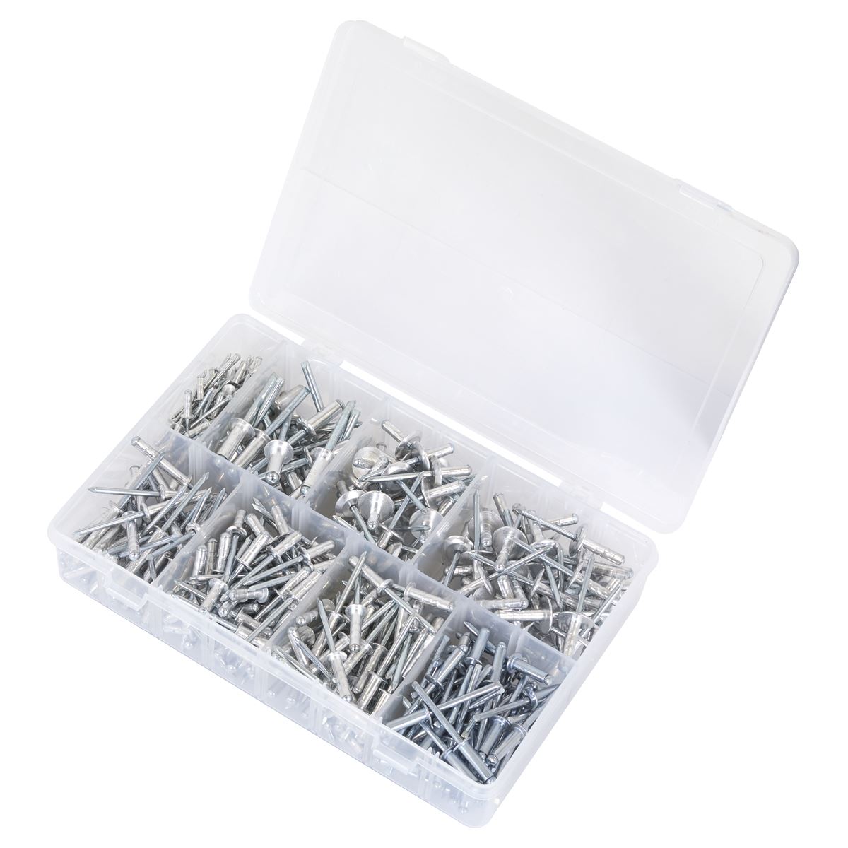 Sealey Aluminium Rivet Assortment Set 335pc Standard Flange AB079AR