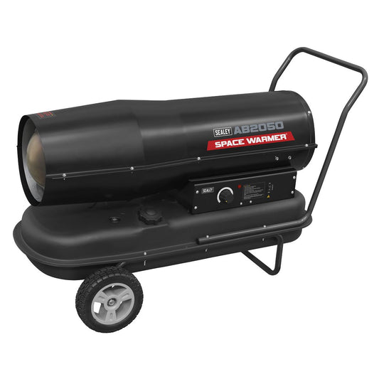 Sealey Space Warmer&reg; Kerosene/Diesel Heater 205,000Btu/hr with Wheels AB2050
