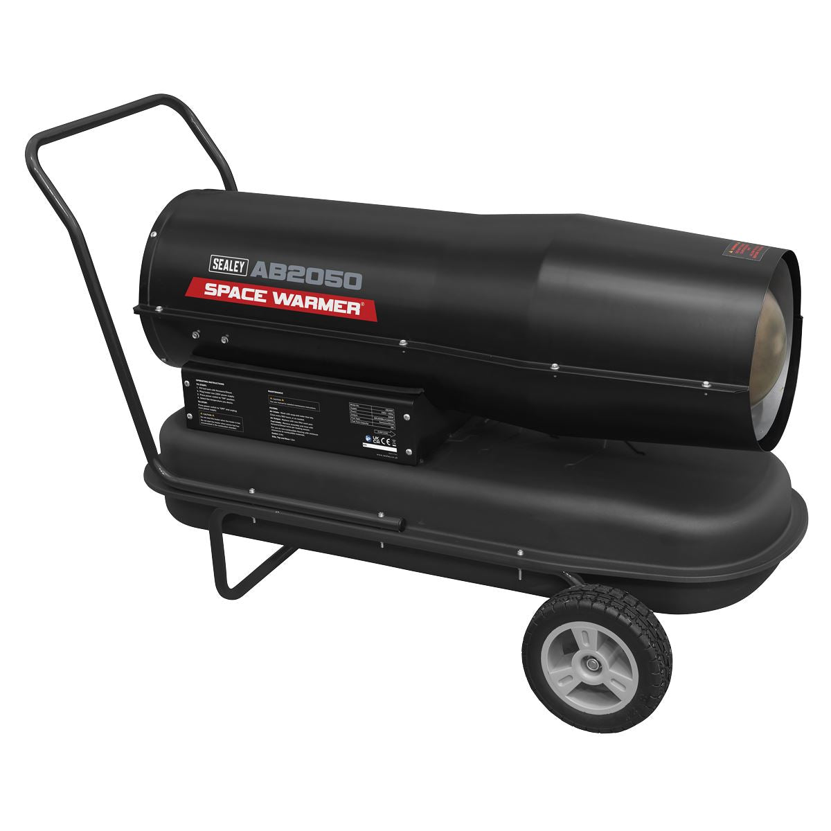 Sealey Space Warmer&reg; Kerosene/Diesel Heater 205,000Btu/hr with Wheels AB2050