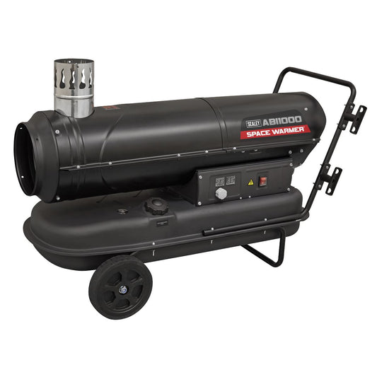 Sealey Indirect Space Warmer Kerosene Diesel 102,000Btu/hr With Wheels ABI1000