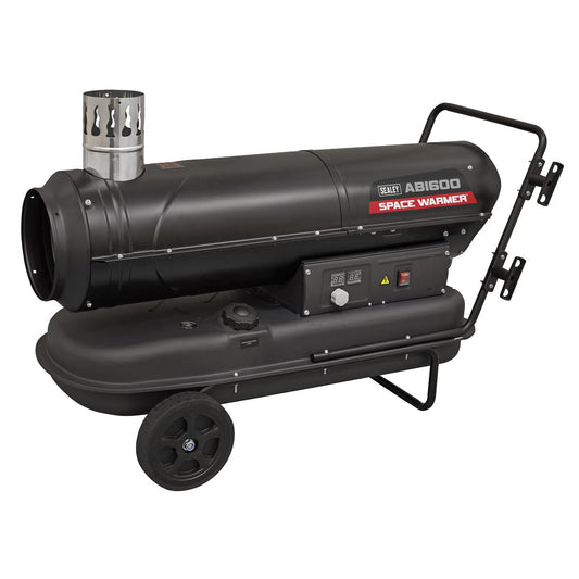 Sealey Space Warmer Indirect Kerosene Diesel Heater Wheels 68,000Btu/hr ABI600