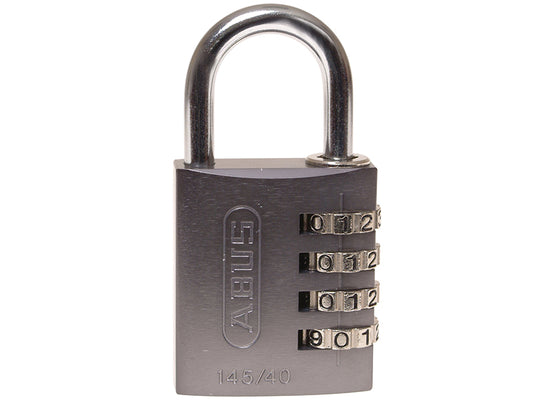 ABUS Mechanical 145/40 40mm Aluminium Combination Padlock Titanium 49551 ABU14540TIT