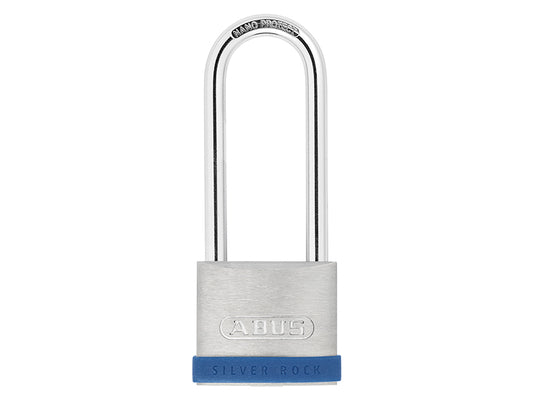 ABUS Mechanical 50mm Silver Rock™ 5 Padlock Long Shackle 80mm ABU550LS80C