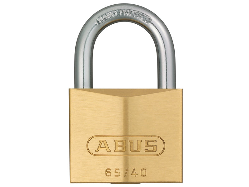 ABUS Mechanical 65/40mm Brass Padlock Carded ABU6540C