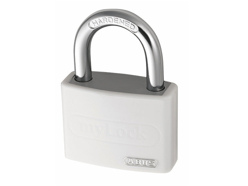 ABUS Mechanical T65AL/40mm My Lock Aluminium Padlock White Keyed Alike 6401 ABUKA49947