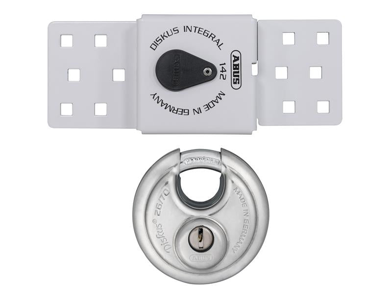 ABUS Mechanical 142 Series Sliding Door Van Lock & 26/70mm Diskus® Padlock ABU83978