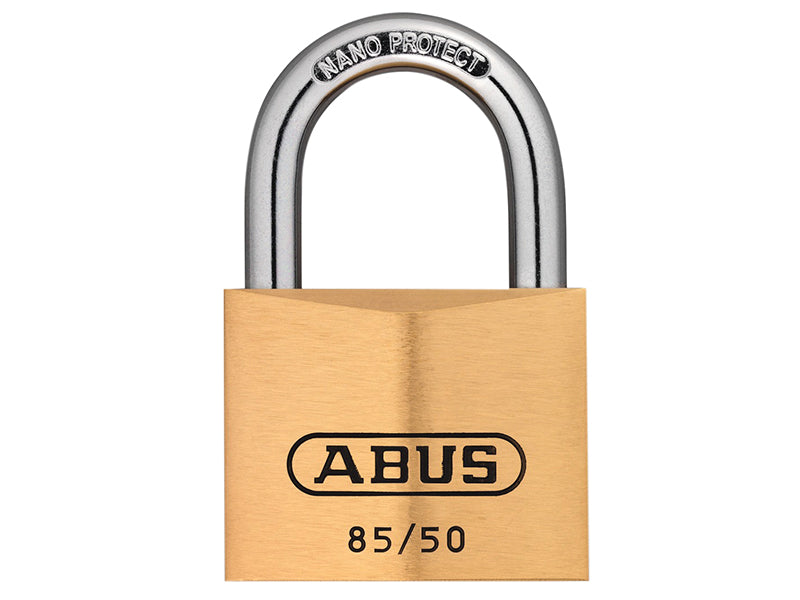 ABUS Mechanical 85/50mm Brass Padlock Carded ABU8550C