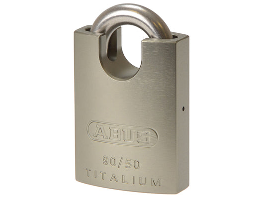 ABUS Mechanical 90RK/50 TITALIUM™ Padlock Closed Shackle Carded ABU90RK50C