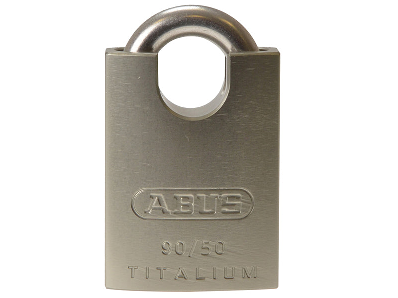 ABUS Mechanical 90RK/50 TITALIUM™ Padlock Closed Shackle Carded ABU90RK50C