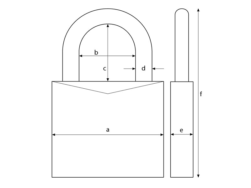 ABUS Mechanical 90RK/50 TITALIUM™ Padlock Closed Shackle Carded ABU90RK50C