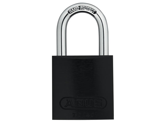 ABUS Mechanical 72/40mm Aluminium Padlock Black Keyed Alike TT00260 ABUKA45234
