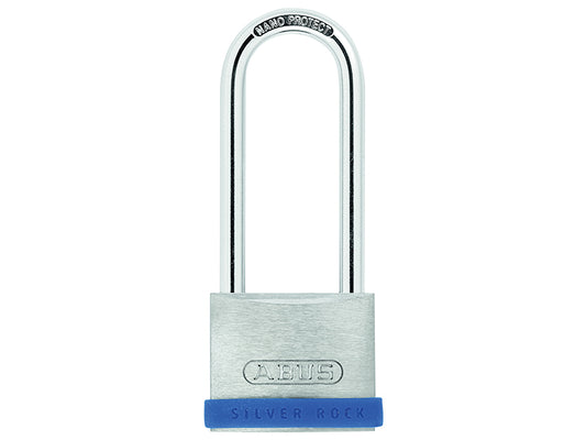 ABUS Mechanical 40mm Silver Rock™ 5 Padlock Long Shackle 63mm Keyed Alike ABUKA80882