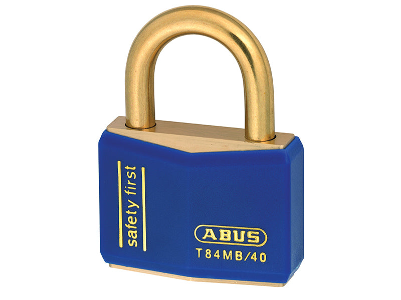 ABUS Mechanical T84MB/40mm Blue Rustproof Padlock Keyed Alike 8406 ABUKA37826