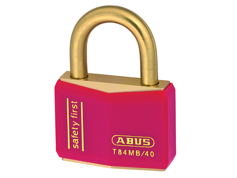 ABUS Mechanical T84MB/40mm Red Rustproof Padlock Keyed Alike 8404 ABUKA37824