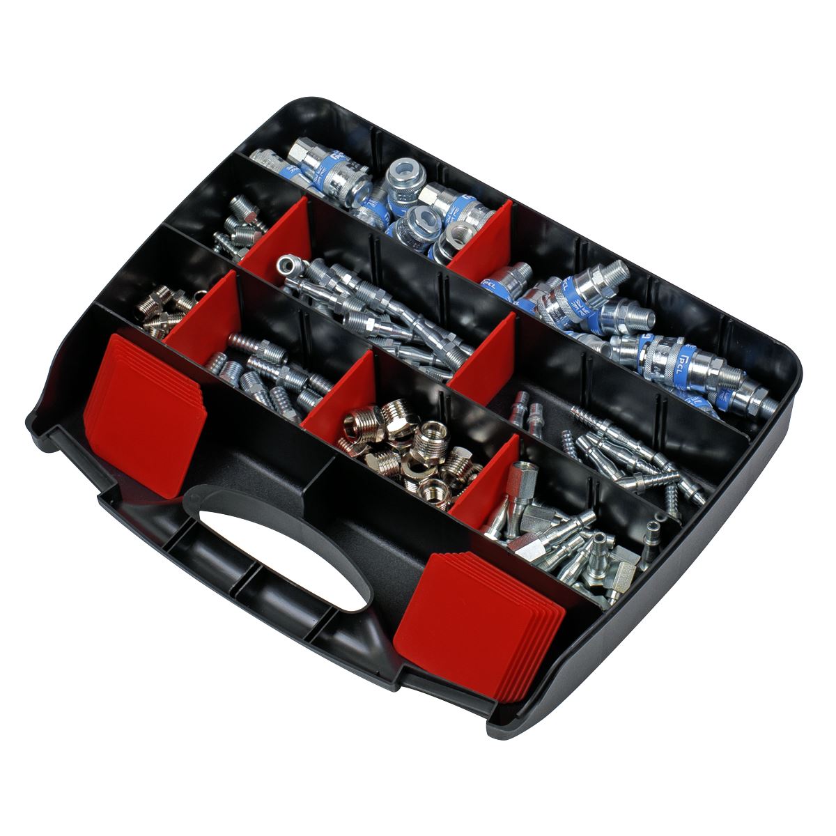 Sealey Assorted Air Coupling Kit 110pc For Garage Workshop Tools AC110K