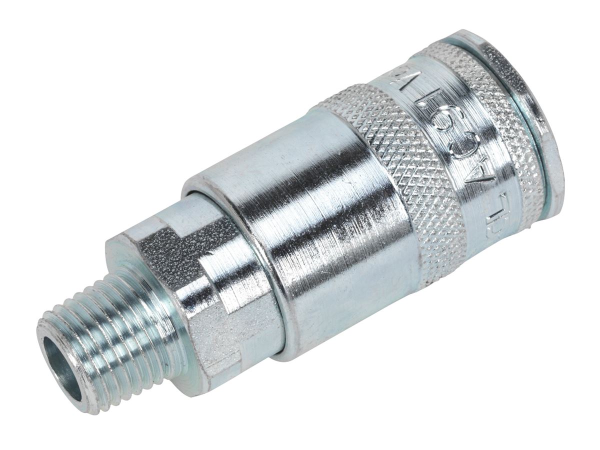 Sealey Coupling Body Male 1/4"BSPT Pack of 50 For garage Workshop Tools AC16BP
