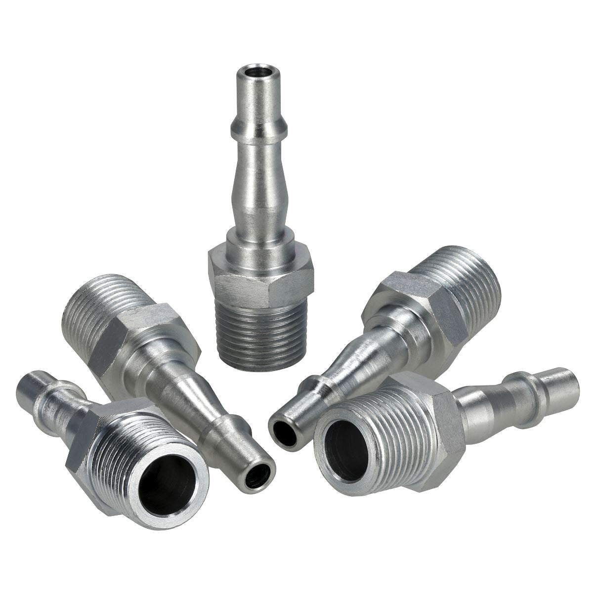 Sealey Screwed Air Adaptor Male 3/8"BSPT Pack of 5 AC19