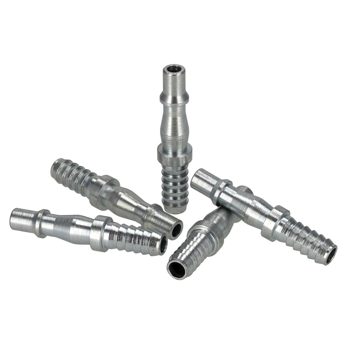 Sealey Air Adaptor Tailpiece 5/16" Bore Hose Pack of 5 AC21