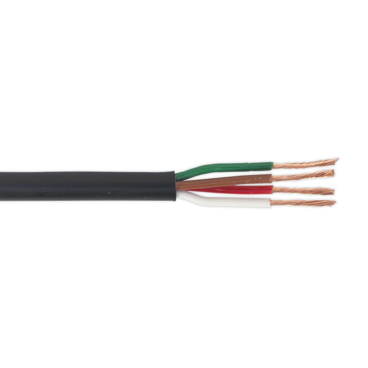 Sealey Automotive Cable Thin Wall 4 x 0.75mm� 24/0.20mm 30m Black AC24204CTH