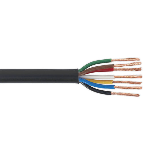 Sealey Automotive Cable Thin Wall 7 x 0.75mm� 24/0.20mm 30m Black AC24207CTH