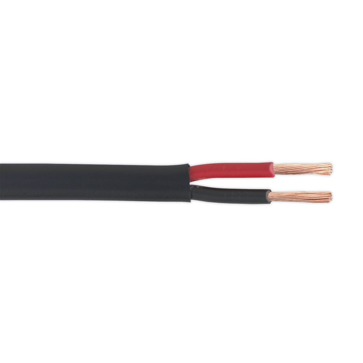 Sealey Automotive Cable Thick Wall Flat Twin 2 x 2mm� 28/0.30mm 30m Black AC2830TWTK