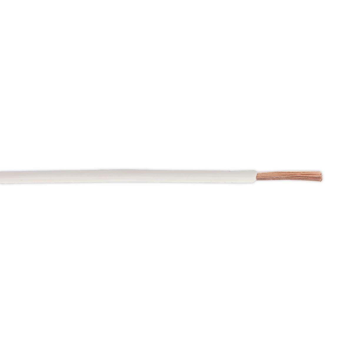 Sealey Automotive Cable Thin Wall Single 2mm� 28/0.30mm 50m White AC2830WH