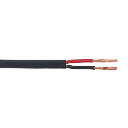 Sealey Automotive Cable Thin Wall Flat Twin 2 x 1mm� 32/0.20mm 30m Black AC3220TWTN