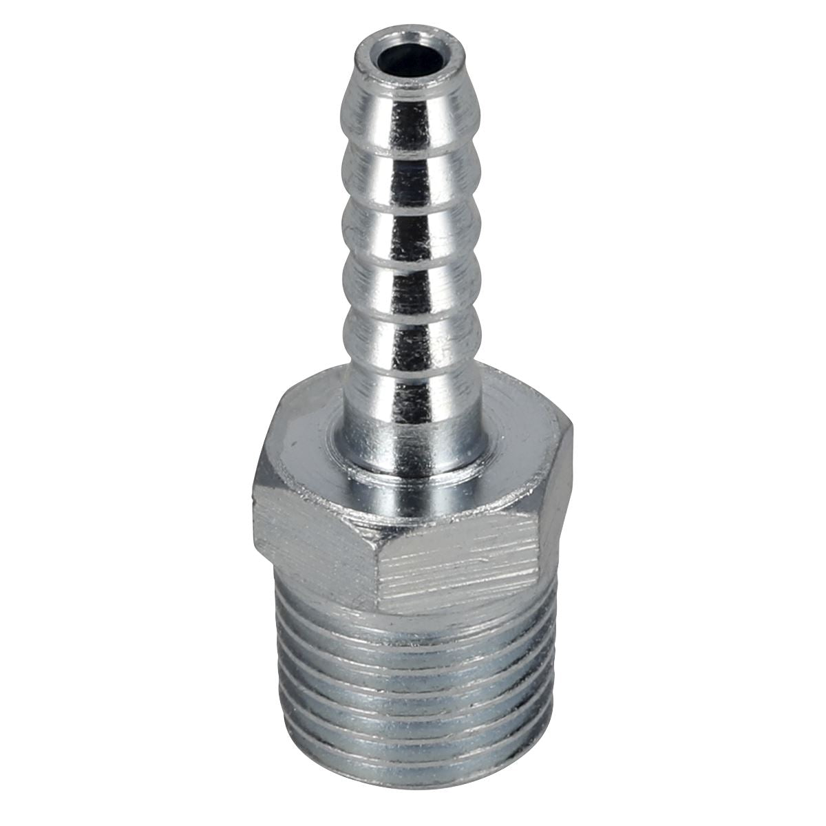 Sealey Screwed Air Tool Tailpiece Male 1/4"BSPT 3/16" Hose Pack of 5 AC38