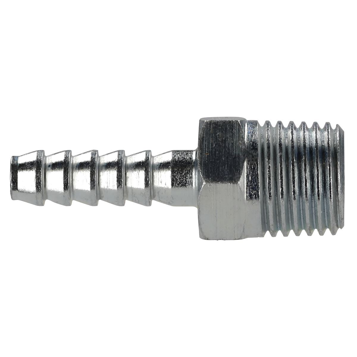 Sealey Screwed Air Tool Tailpiece Male 1/4"BSPT 3/16" Hose Pack of 5 AC38